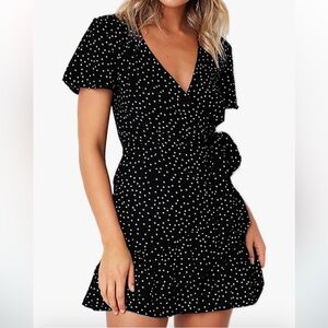 Black and White Polka Dot Dress
